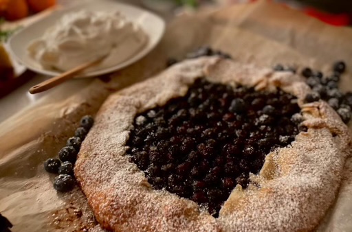 Chef Christian's signature dish - blueberry_galette