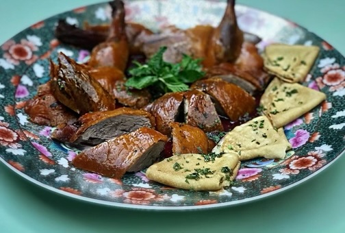 Chef Christian's signature dish - roasted_meat